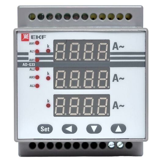 Амперметр цифровой AD-G33 3ф на DIN EKF ad-g33, изображение 3 • Купить по низкой цене в интернет-магазине СМЭК