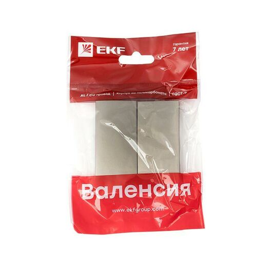 Панель лицевая Валенсия для выключателя 2-кл. 10А кашемир PROxima EKF ESV10-L-023-40, изображение 4 • Купить по низкой цене в интернет-магазине СМЭК