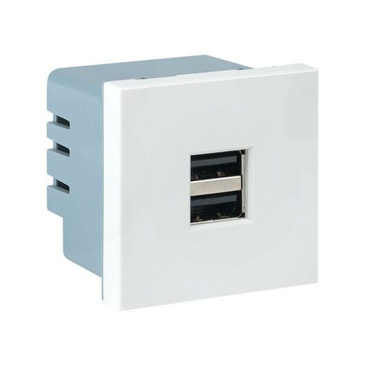 Розетка USB сила тока 2.1А (2 гнезда) без индикатора EKF E2MR2-20USB-10, изображение 4 • Купить по низкой цене в интернет-магазине СМЭК