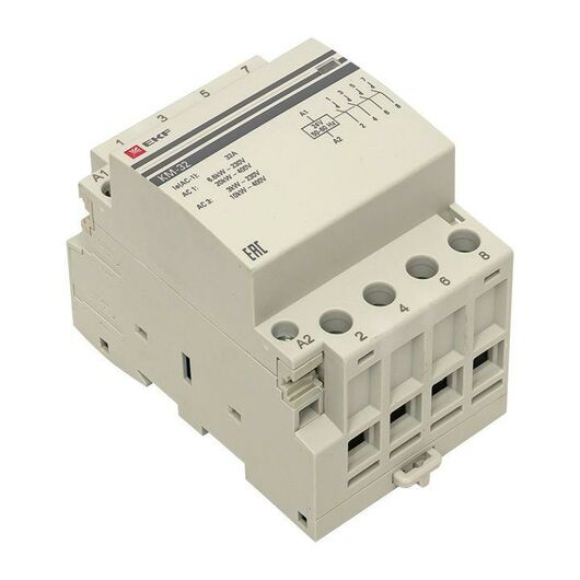 Контактор модульный 4NО 3мод. 24В AC КМ 32А PROxima EKF km-3-32-40-24v, изображение 5 • Купить по низкой цене в интернет-магазине СМЭК