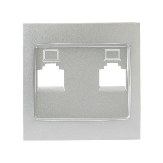 Панель лицевая Валенсия для розетки 1-м RJ-45 сталь PROxima EKF ESK01-L-035-30 • Купить по низкой цене в интернет-магазине СМЭК