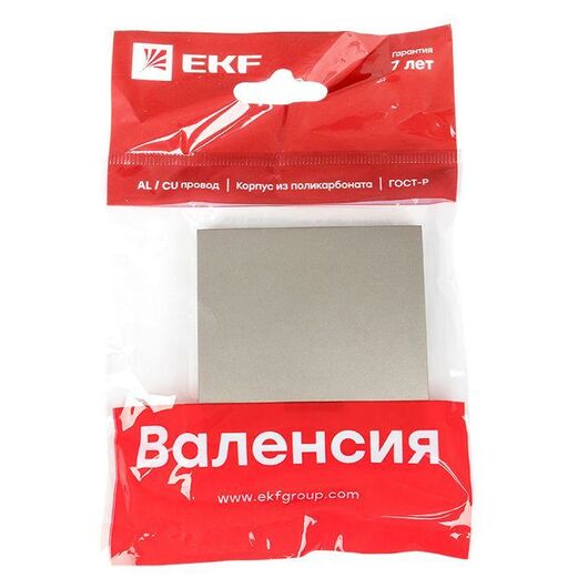 Панель лицевая Валенсия для выключателя 1-кл. с индикатором 10А кашемир PROxima EKF ESV10-L-121-40, изображение 4 • Купить по низкой цене в интернет-магазине СМЭК