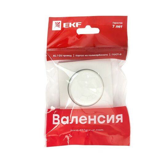 Панель лицевая Валенсия для светорегулятора 600Вт 220В жемчуж. PROxima EKF ESD06-L-101-50, изображение 3 • Купить по низкой цене в интернет-магазине СМЭК