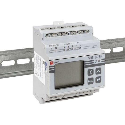 Прибор измерительный многофункциональный G33H на DIN-рейку ЖКИ PROxima EKF sm-g33h, изображение 6 • Купить по низкой цене в интернет-магазине СМЭК