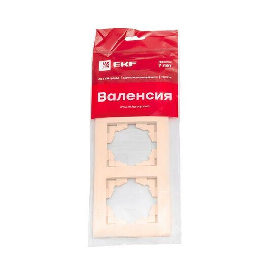Рамка 3-м Валенсия крем. PROxima EKF EWM-G-303-20, изображение 3 • Купить по низкой цене в интернет-магазине СМЭК