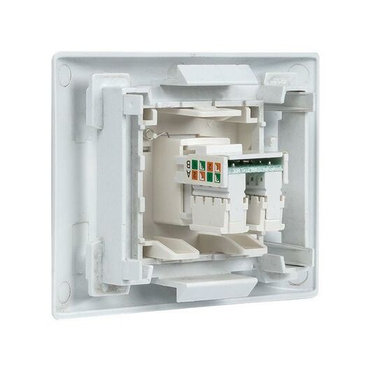 Розетка компьютерная 2мод. RJ45 кат.5E EKF E2MK015E-135-10, изображение 5 • Купить по низкой цене в интернет-магазине СМЭК