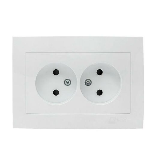Розетка 2-м СП Валенсия 10А IP20 без заземл. защ. шторки бел. PROxima EKF EWR10-102-10, изображение 5 • Купить по низкой цене в интернет-магазине СМЭК