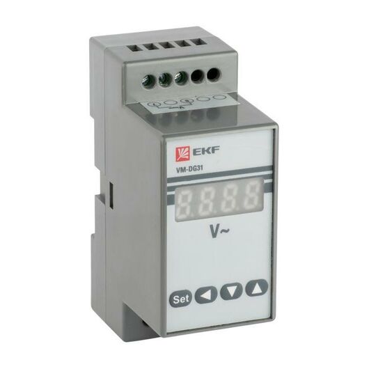 Вольтметр цифровой VD-G31 на DIN-рейку однофазный EKF vd-g31, изображение 3 • Купить по низкой цене в интернет-магазине СМЭК