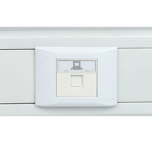Розетка компьютерная 2мод. RJ45 кат.5E EKF E2MK015E-135-10 • Купить по низкой цене в интернет-магазине СМЭК