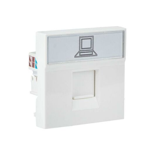 Розетка компьютерная 2мод. RJ45 кат.5E EKF E2MK015E-135-10, изображение 3 • Купить по низкой цене в интернет-магазине СМЭК