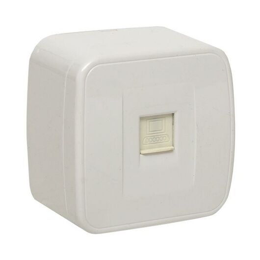Розетка компьютерная 1-м ОП Минск RJ45 1А 120В бел. Basic EKF EGK01-035-10, изображение 7 • Купить по низкой цене в интернет-магазине СМЭК