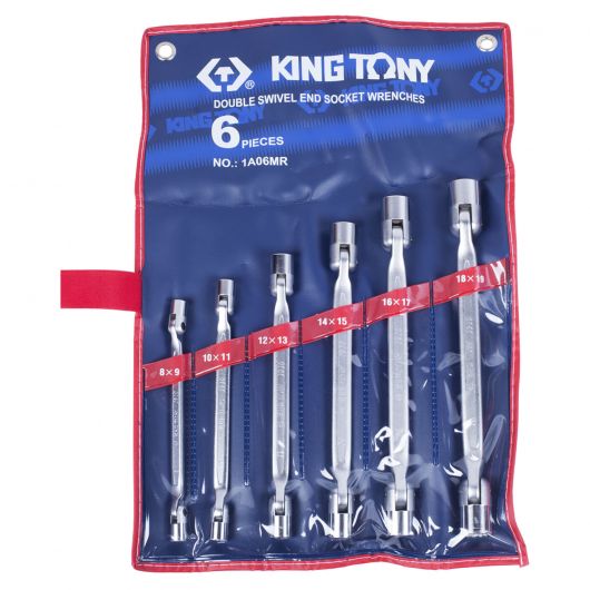 KING TONY Набор торцевых ключей с шарниром, 8-19 мм, 6 предметов, изображение 3 • Купить по низкой цене в интернет-магазине СМЭК