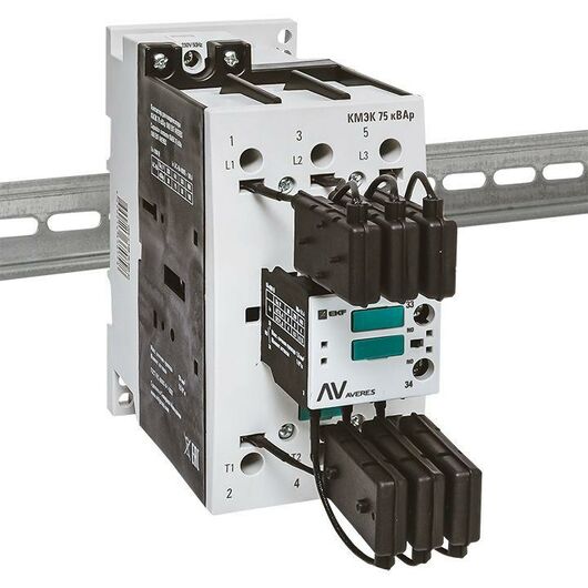 Контактор для конденсатора КМЭК 75квар 230В 1NО AVERES EKF ctrk-s-108-75-230-av, изображение 3 • Купить по низкой цене в интернет-магазине СМЭК