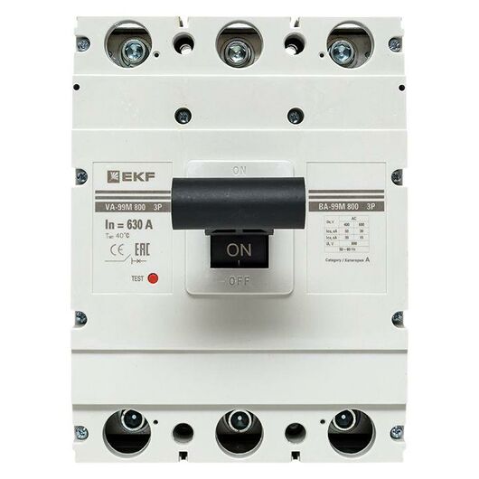 Выключатель автоматический 3п 800/630А 35кА ВА-99М PROxima EKF mccb99-800-630m, изображение 5 • Купить по низкой цене в интернет-магазине СМЭК
