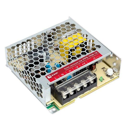 Блок питания 12В MPS-75W-12 PROxima EKF mps-75w-12, изображение 5 • Купить по низкой цене в интернет-магазине СМЭК