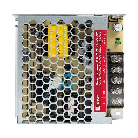 Блок питания 12В MPS-75W-12 PROxima EKF mps-75w-12 • Купить по низкой цене в интернет-магазине СМЭК
