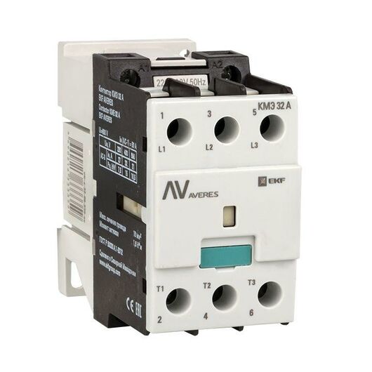 Контактор КМЭ 32А 230В АС AVERES EKF ctr-s-32-00-230-av, изображение 7 • Купить по низкой цене в интернет-магазине СМЭК