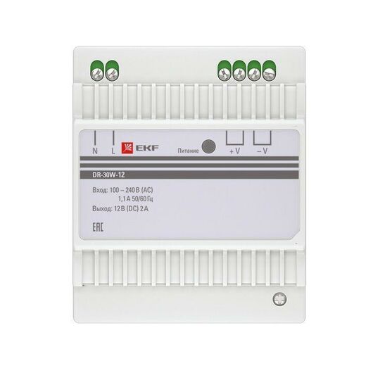 Блок питания 12В DR-30W-12 PROxima EKF dr-30w-12 • Купить по низкой цене в интернет-магазине СМЭК