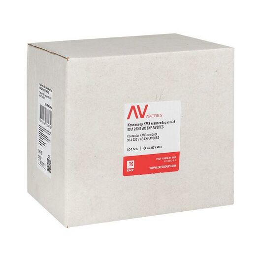 Контактор КМЭ 90А 400В АС AVERES EKF ctr-s-90-00-400-av • Купить по низкой цене в интернет-магазине СМЭК