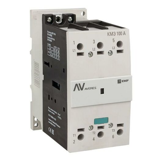 Контактор КМЭ 100А 400В АС AVERES EKF ctr-s-100-00-400-av, изображение 5 • Купить по низкой цене в интернет-магазине СМЭК