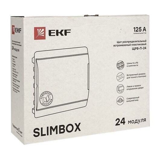 Щит ЩРВ-П-24 "SlimBox" IP41 бел. дверца PROxima EKF sb-v-24w, изображение 9 • Купить по низкой цене в интернет-магазине СМЭК