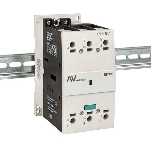 Контактор КМЭ 80А 400В АС AVERES EKF ctr-s-80-00-400-av, изображение 4 • Купить по низкой цене в интернет-магазине СМЭК