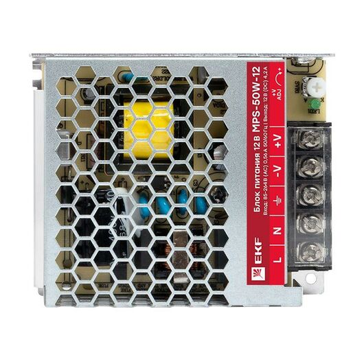 Блок питания 12В MPS-50W-12 PROxima EKF mps-50w-12, изображение 5 • Купить по низкой цене в интернет-магазине СМЭК