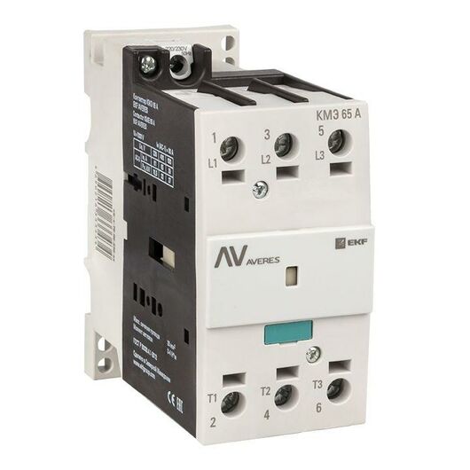 Контактор КМЭ 65А 400В АС AVERES EKF ctr-s-70-00-400-av, изображение 6 • Купить по низкой цене в интернет-магазине СМЭК