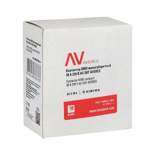 Контактор КМЭ 38А 400В АС AVERES EKF ctr-s-40-00-400-av, изображение 8 • Купить по низкой цене в интернет-магазине СМЭК