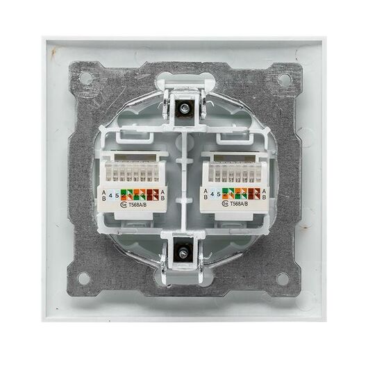 Розетка компьютерная 2-м СП Валенсия RJ45 бел. PROxima EKF EWK02-035-10 • Купить по низкой цене в интернет-магазине СМЭК