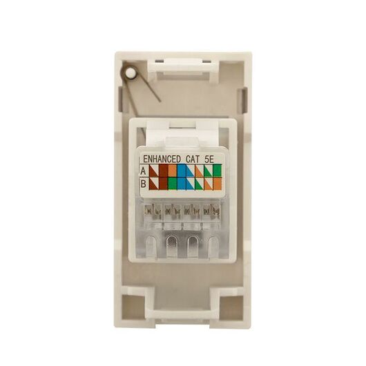 Розетка компьютерная 1мод. RJ45 кат.5E EKF E1MK015E-135-10, изображение 10 • Купить по низкой цене в интернет-магазине СМЭК