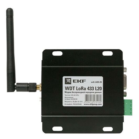 Модем беспроводной передачи данных WDT LoRa 433 L20 PROxima EKF wdt-L433-20 • Купить по низкой цене в интернет-магазине СМЭК