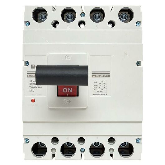 Выключатель автоматический 4п 400/315А 5In 42кА ВА-99М PROxima EKF mccb99-4P5In400-315m, изображение 6 • Купить по низкой цене в интернет-магазине СМЭК