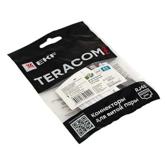 Коннектор полевой заделки RJ45 (8P8C) STP экранир. для кабеля кат.6A TERACOM PRO EKF TRP-PLUG-6ASTP-FST • Купить по низкой цене в интернет-магазине СМЭК