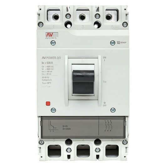 Выключатель автоматический 630А 100кА AV POWER-3/3 TR AVERES EKF mccb-33-630H-TR-av, изображение 9 • Купить по низкой цене в интернет-магазине СМЭК