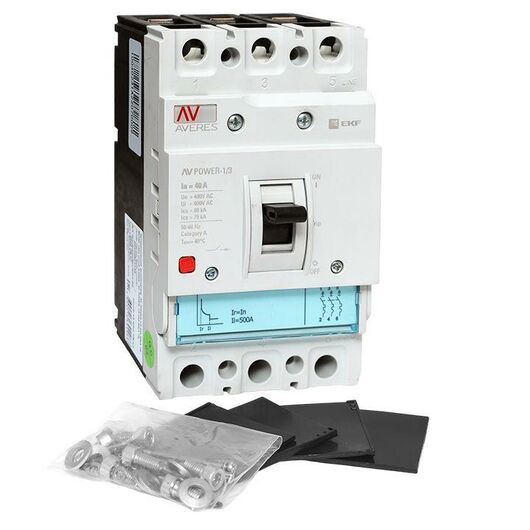 Выключатель автоматический 40А 80кА AV POWER-1/3 TR AVERES EKF mccb-13-40H-TR-av, изображение 7 • Купить по низкой цене в интернет-магазине СМЭК