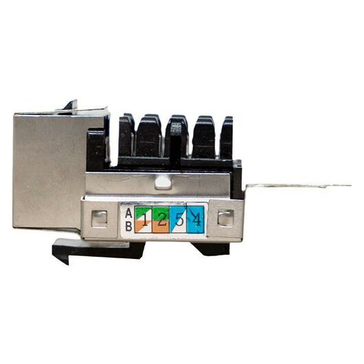 Модуль розеточный Keystone RJ45 кат.6 FTP экранир. 110 IDC 90град. TERACOM PRO EKF TRP-KSTN-SOCK-90D-6FTP, изображение 2 • Купить по низкой цене в интернет-магазине СМЭК