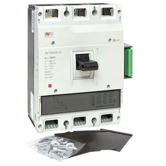 Выключатель автоматический 1000А 100кА AV POWER-4/3 ETU2.2 AVERES EKF mccb-43-1000H-2.2-av, изображение 7 • Купить по низкой цене в интернет-магазине СМЭК
