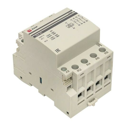 Контактор модульный КМ 25А 4NC (3 мод.) PROxima EKF km-3-25-04, изображение 8 • Купить по низкой цене в интернет-магазине СМЭК