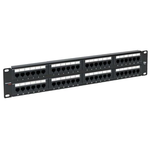 Патч-панель 19дюйм 2U кат.5E UTP неэкранир. 48 портов RJ45 Dual IDC TERACOM PRO EKF TRP-PPNL-5EUTP-2U48 • Купить по низкой цене в интернет-магазине СМЭК