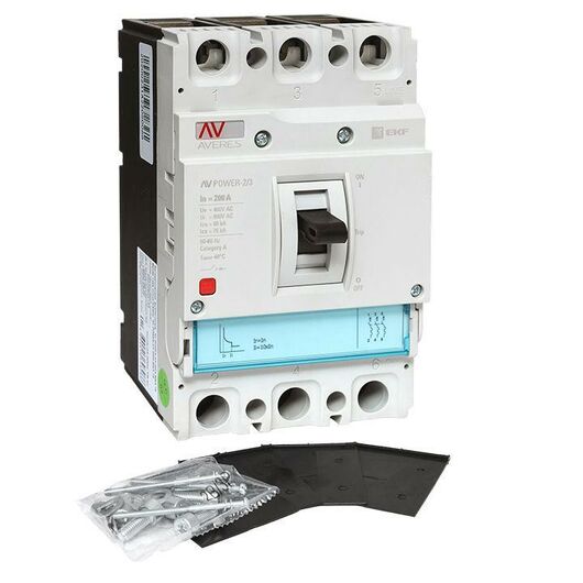 Выключатель автоматический 200А 80кА AV POWER-2/3 TR AVERES EKF mccb-23-200H-TR-av, изображение 6 • Купить по низкой цене в интернет-магазине СМЭК
