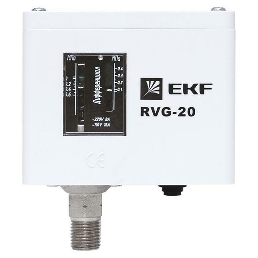 Реле избыточного давления RVG-20-0.6 (0.6МПа) EKF RVG-20-0.6, изображение 13 • Купить по низкой цене в интернет-магазине СМЭК