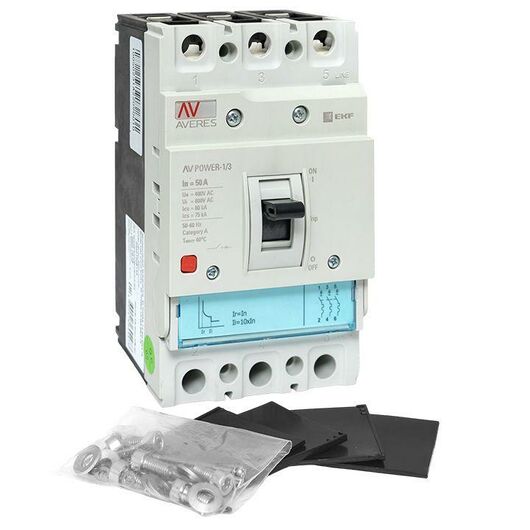 Выключатель автоматический 50А 80кА AV POWER-1/3 TR AVERES EKF mccb-13-50H-TR-av, изображение 7 • Купить по низкой цене в интернет-магазине СМЭК