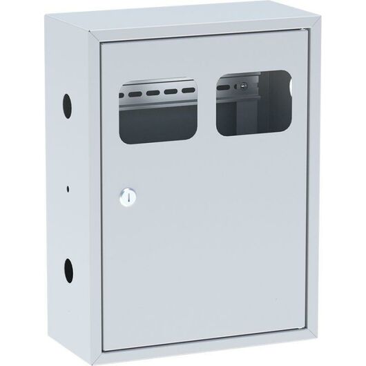 Щит ЯУР на 2 счетчика с двумя DIN-рейками (400х300х150) Basic EKF uerm-din-400-2, изображение 2 • Купить по низкой цене в интернет-магазине СМЭК