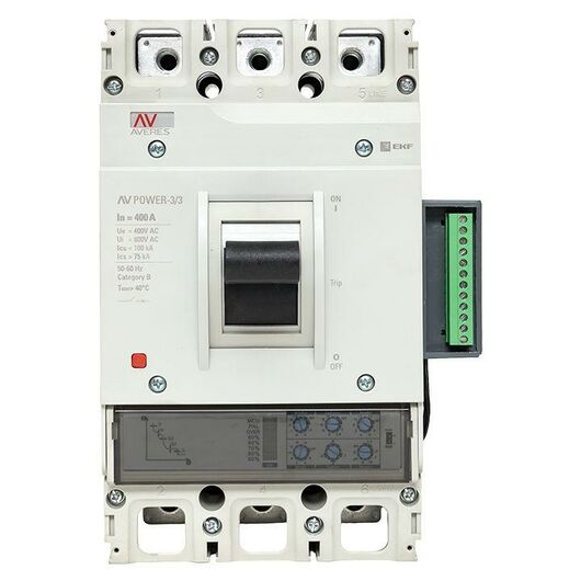 Выключатель автоматический 400А 100кА AV POWER-3/3 ETU2.2 AVERES EKF mccb-33-400H-2.2-av, изображение 7 • Купить по низкой цене в интернет-магазине СМЭК
