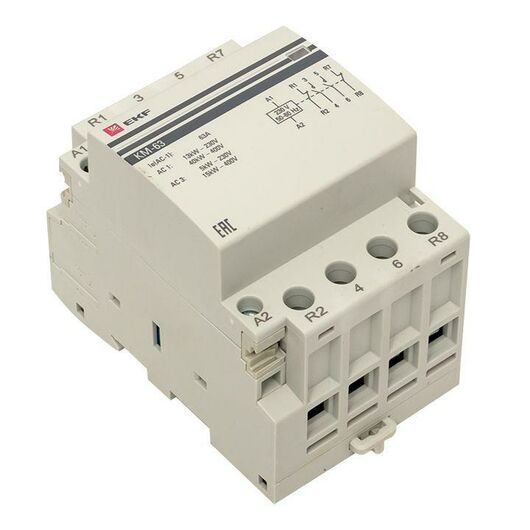 Контактор модульный КМ 63А 2NО+2NC (3 мод.) PROxima EKF km-3-63-22, изображение 7 • Купить по низкой цене в интернет-магазине СМЭК