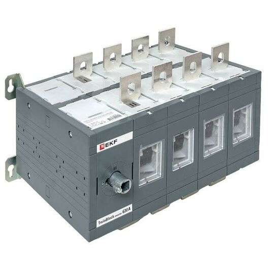 Рубильник 4п 630А реверсивный без рукоятки управления TwinBlock EKF tb-s-630-4p-rev, изображение 6 • Купить по низкой цене в интернет-магазине СМЭК