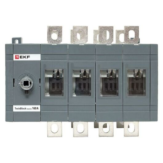 Рубильник 4п 160А реверсивный без рукоятки управления TwinBlock EKF tb-s-160-4p-rev, изображение 3 • Купить по низкой цене в интернет-магазине СМЭК