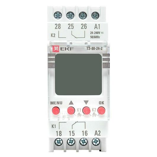 Таймер электронный двухканальный ТЭ-80 24-230В EKF te-80-24-2, изображение 10 • Купить по низкой цене в интернет-магазине СМЭК