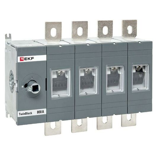 Рубильник 4п 800А без рукоятки управления TwinBlock EKF tb-s-800-4p, изображение 6 • Купить по низкой цене в интернет-магазине СМЭК